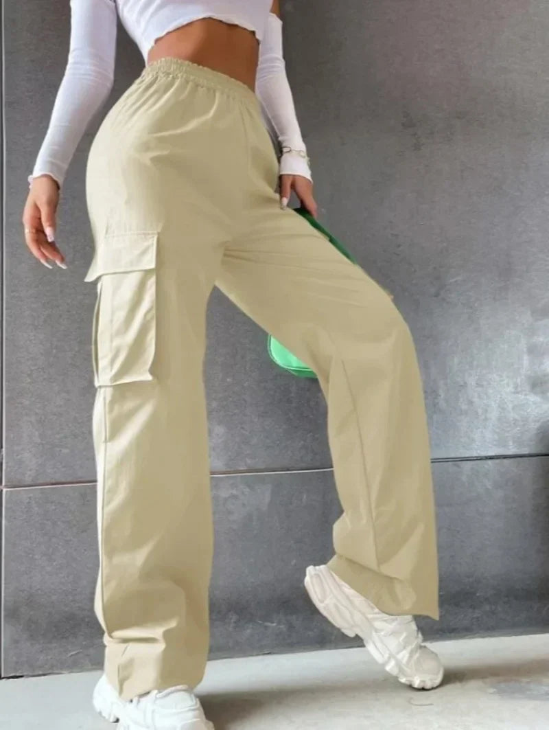 Bertina® | Baggy-Jogginghose für Damen mit hoher Taille
