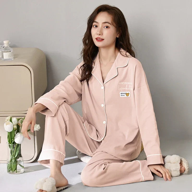 Harlo- Langarmshirt und Pyjama-Set für Damen
