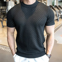 Kryon™-T-Shirt mit Schweißhemmender Dry-Technologie und Muscle-Fit-Schnitt in Schwarz