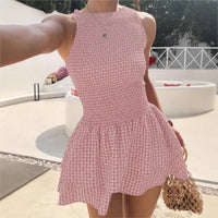 Bellamy™ Kleid Mit Gesmoktem Oberteil Und Stufenrock in Rosa