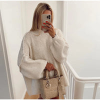 Der bequeme und elegante Herbstpullover für Frauen -MORENE in Weiß