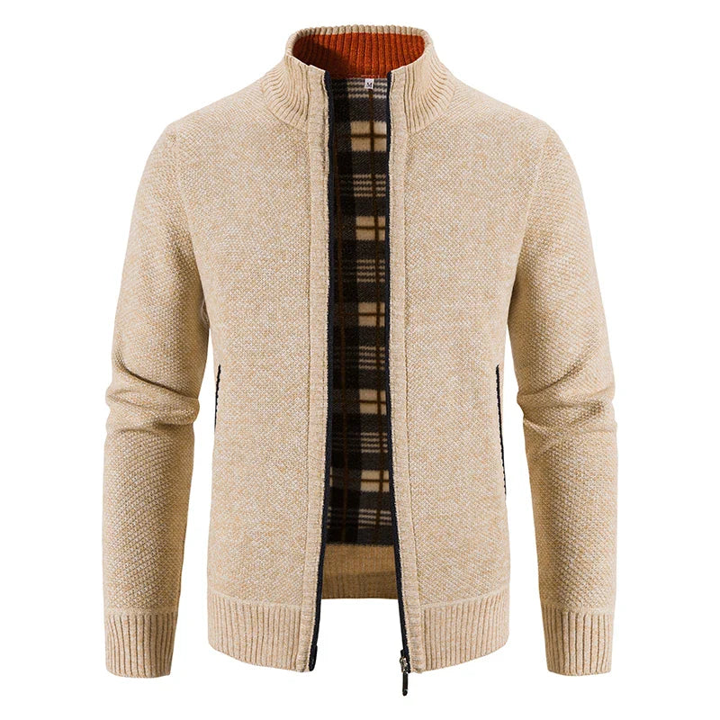 Tovi- Strickjacke mit Umlegekragen für Herren