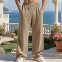 Henry™ Premium-Texturstrickhose mit verstellbarem Kordelzug in Khaki