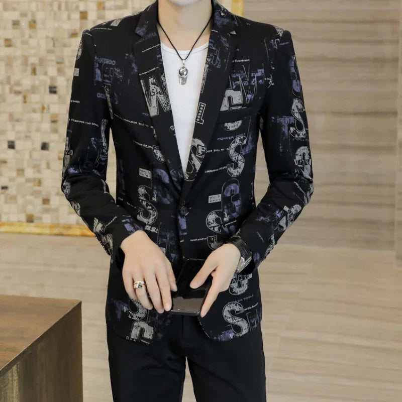 Cason- Eleganter Print-Blazer für Herren