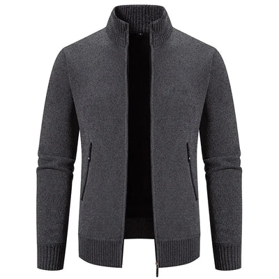 Machi- Herren Kaschmir-Zipper-Cardigan