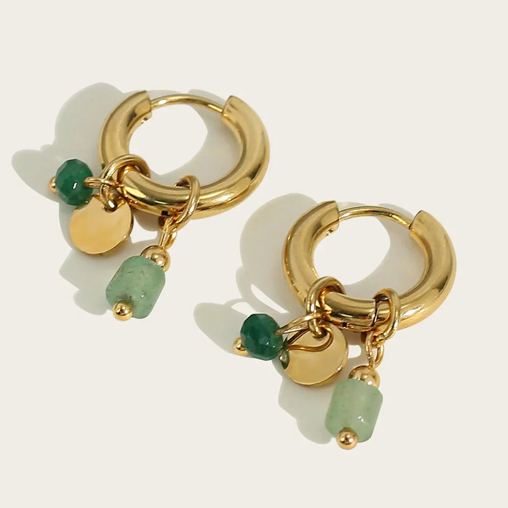 Micara - Jade Dangle - Ohrringe