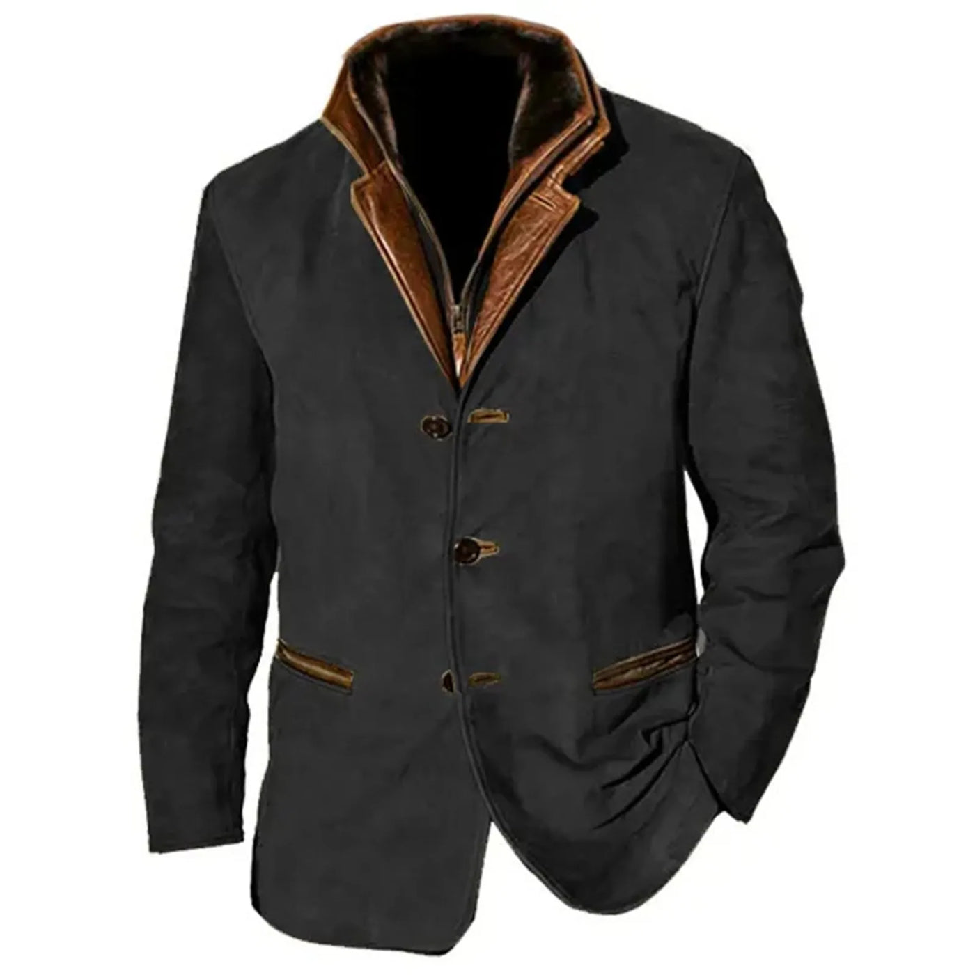 Fudus Herrenjacke in Kaffeebraun - Austin