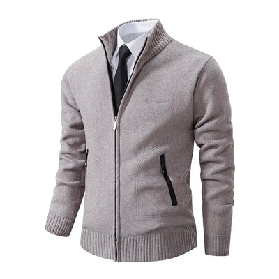 Machi- Herren Kaschmir-Zipper-Cardigan