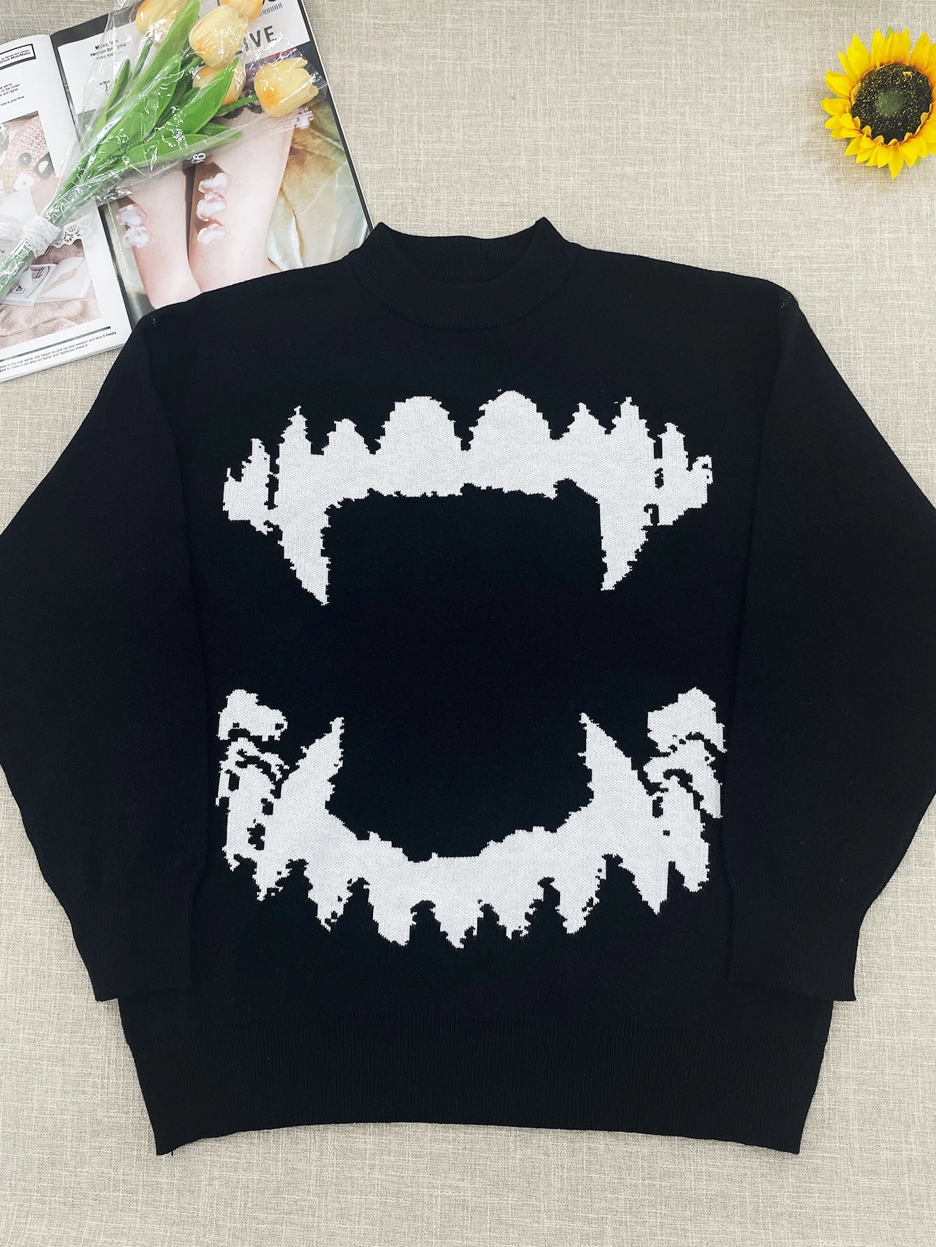 Jehu- Langärmeliger Pullover mit V-Ausschnitt für Herren