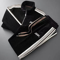 Lucien | Elegantes Baumwoll-Set für Herren in Schwarz