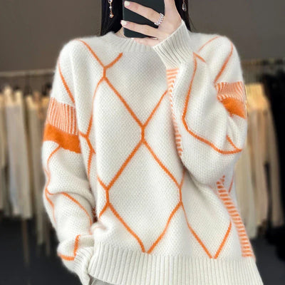 Warmer Strickpulli für Frauen