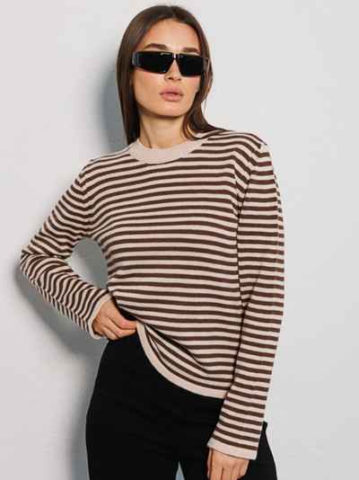 Onnie | Gestreifter Strickpullover
