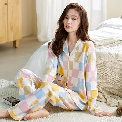 Harlo- Langarmshirt und Pyjama-Set für Damen
