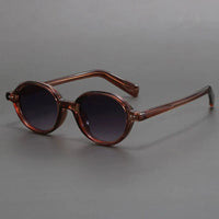 Saskia | Klassische Runde Sonnenbrille in Braun