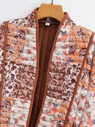 Giselo | Wintermantel mit Blumenmuster