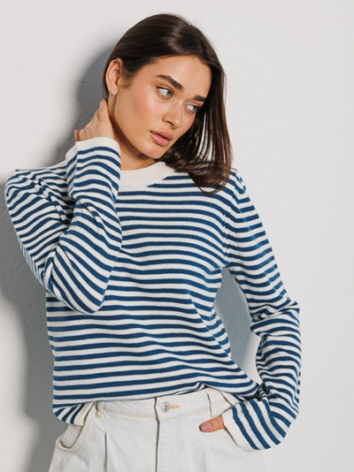 Onnie | Gestreifter Strickpullover