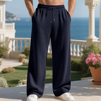 Henry™ Premium-Texturstrickhose mit verstellbarem Kordelzug in Dunkelblau