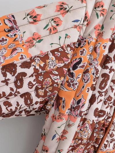 Giselo | Wintermantel mit Blumenmuster