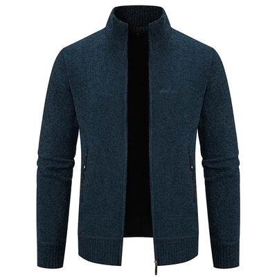 Machi- Herren Kaschmir-Zipper-Cardigan