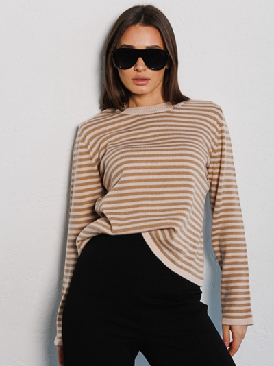 Onnie | Gestreifter Strickpullover