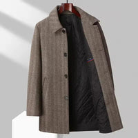 Edwin -| Herren Warme mantel in Braun