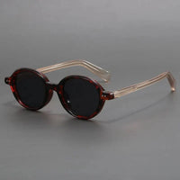 Saskia | Klassische Runde Sonnenbrille in Rot