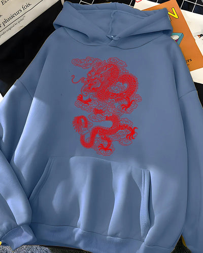 Rubika- Kapuzenpullover mit Grafikdruck für Damen