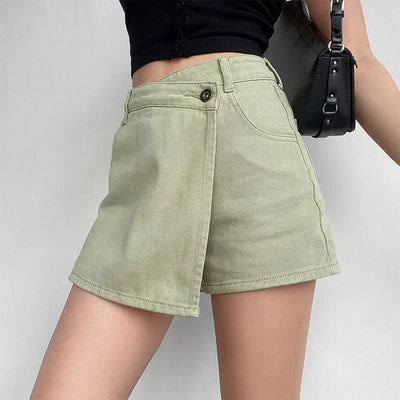 Rosan | Klassischer Jeans-Minirock mit hohem Bund