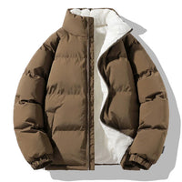 Predrag – Übergroß Winter Daunen Jacke in Braun