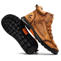 Leon | St. Moritz Leder High-Top Schuhe in Wüstentarn