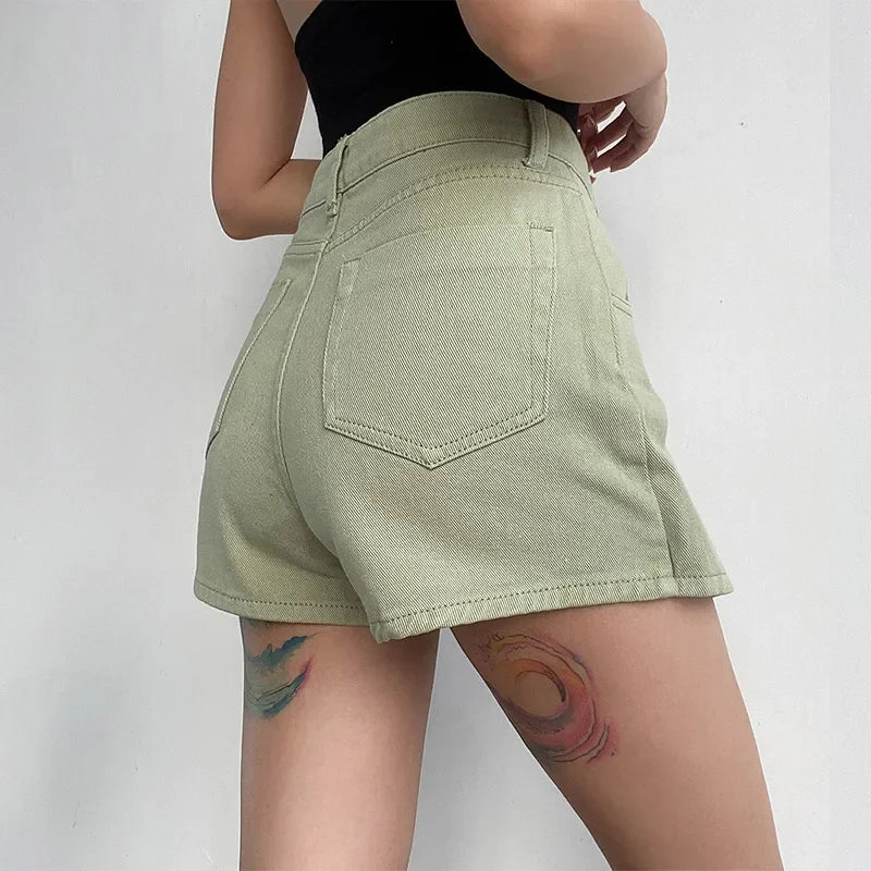 Rosan | Klassischer Jeans-Minirock mit hohem Bund