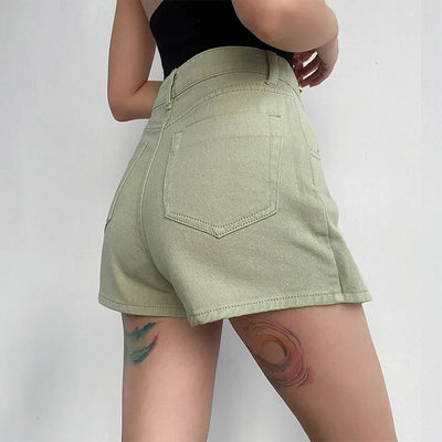 Rosan | Klassischer Jeans-Minirock mit hohem Bund