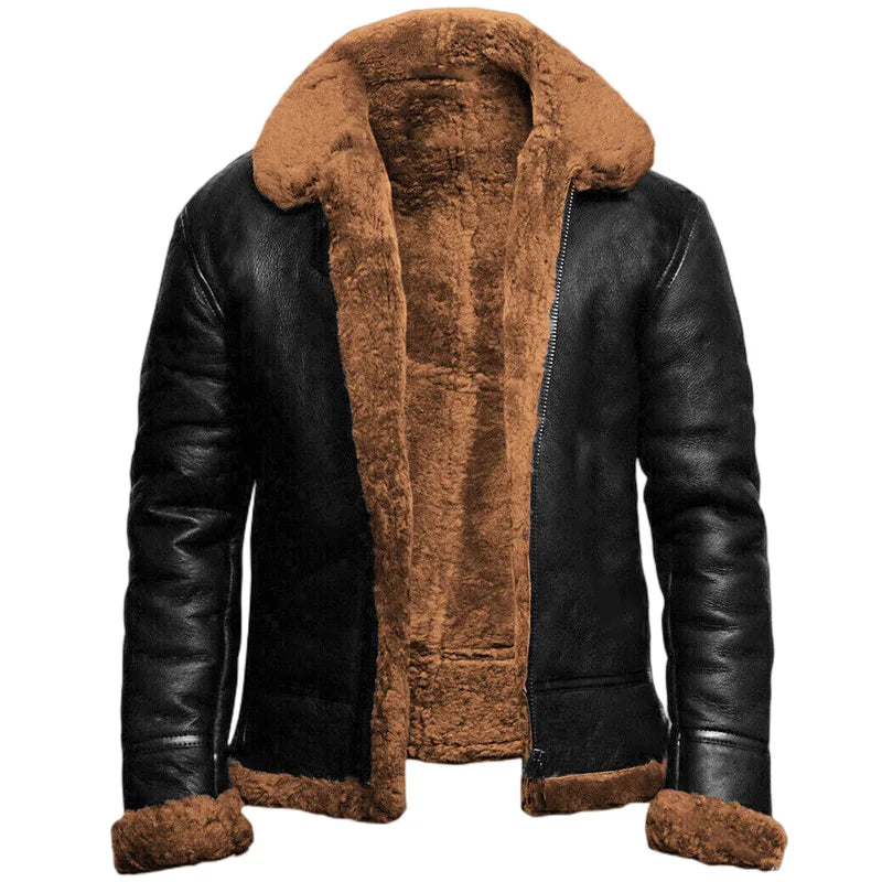 Rivi | Warme Leder-Winterjacke