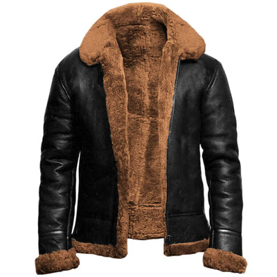Rivi | Warme Leder-Winterjacke