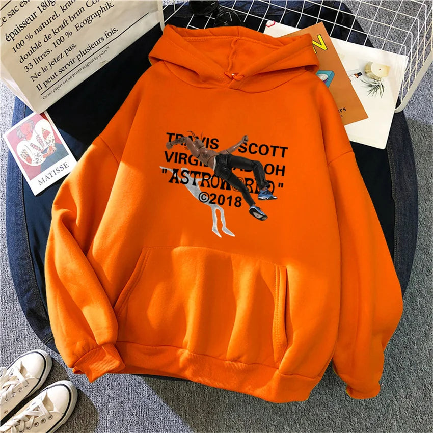 Athen- Bedruckter Baumwoll-Hoodie für Damen