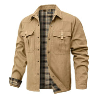 Ironwood™ Overshirt-Jacke Mit Kariertem Innenfutter in Khaki
