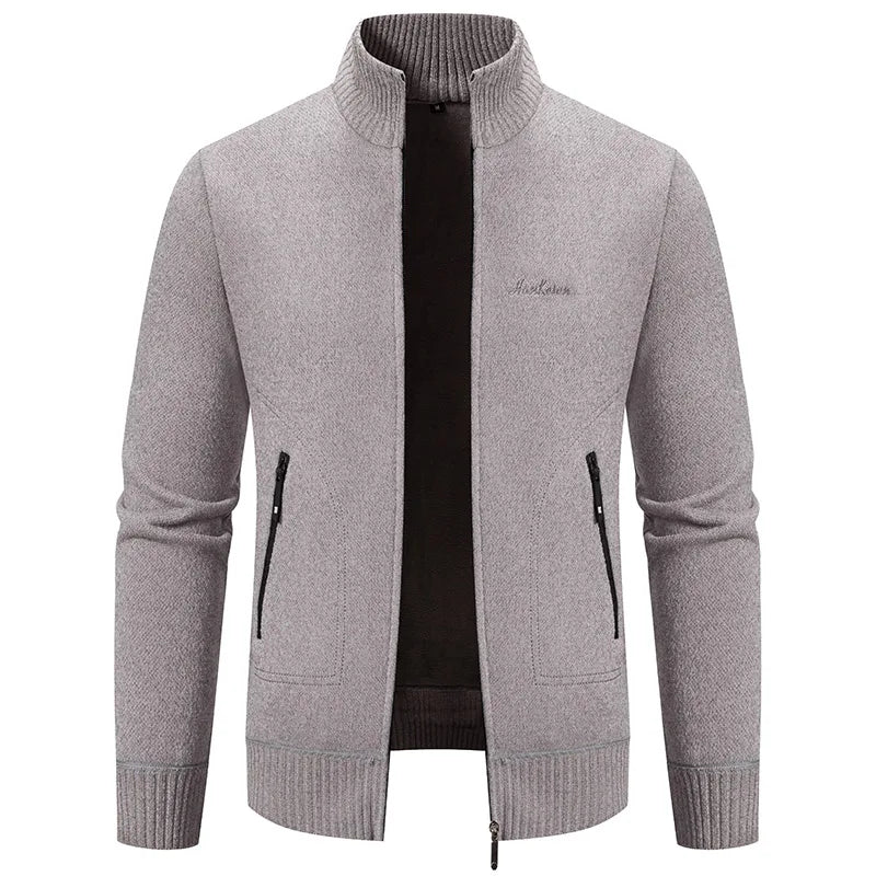 Machi- Herren Kaschmir-Zipper-Cardigan