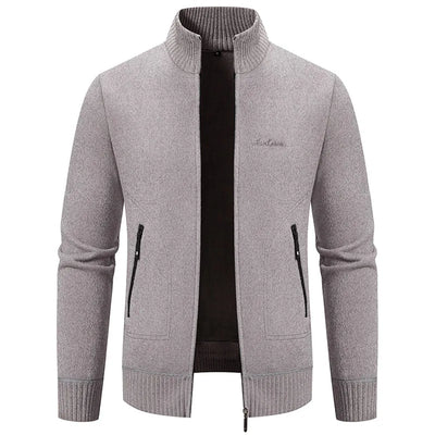 Machi- Herren Kaschmir-Zipper-Cardigan