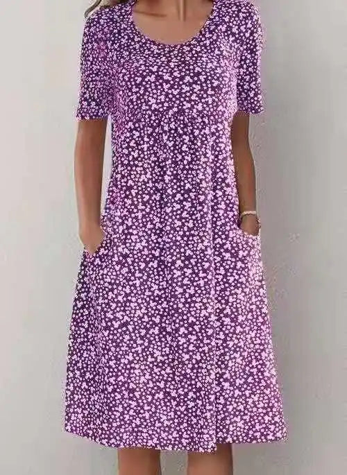 Valerie - Sommerliches Damenkleid mit Blumenprint und entspanntem Schnitt