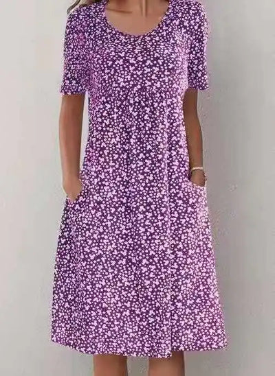 Valerie - Sommerliches Damenkleid mit Blumenprint und entspanntem Schnitt
