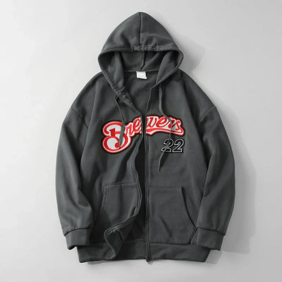 Lilit- Besticktes Sweatshirt mit langen Ärmeln