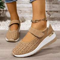 Thea - Damen Luftige Orthopädische Sommerschuhe mit Fußbett in Camel