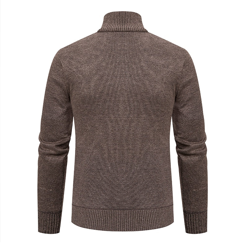 Mambo | Herren Grobstrick-Cardigan mit Stehkragen