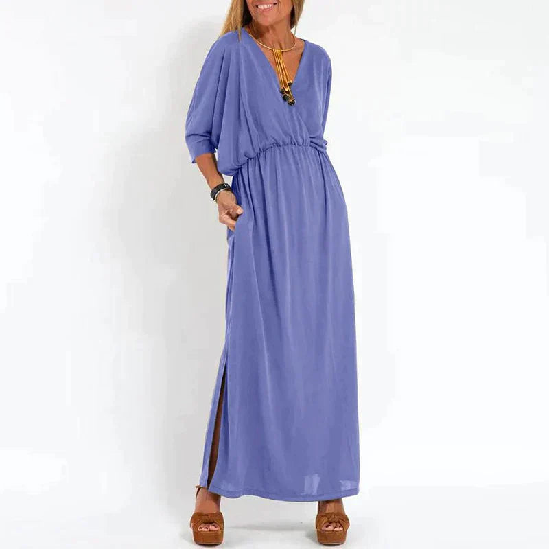 Vintagie | Vintage-Kleid mit hohem Taillen-Seitenschlitz