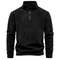 ROMAN - Warmer Herren Langarm-Pullover in Schwarz