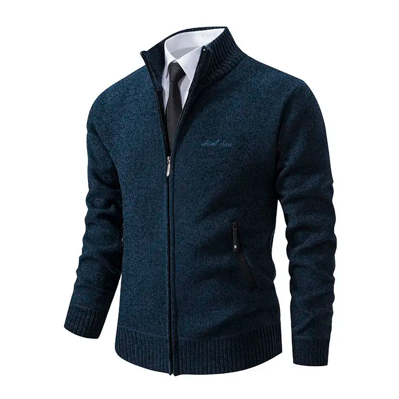 Machi- Herren Kaschmir-Zipper-Cardigan