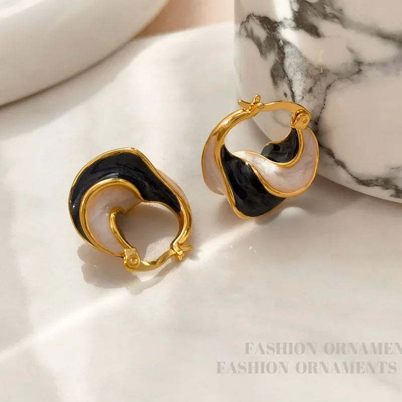 Micara - Onyx Twist - Ohrringe