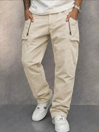 Ricky | Bequeme Baumwoll-Cargohose für Herren in Beige