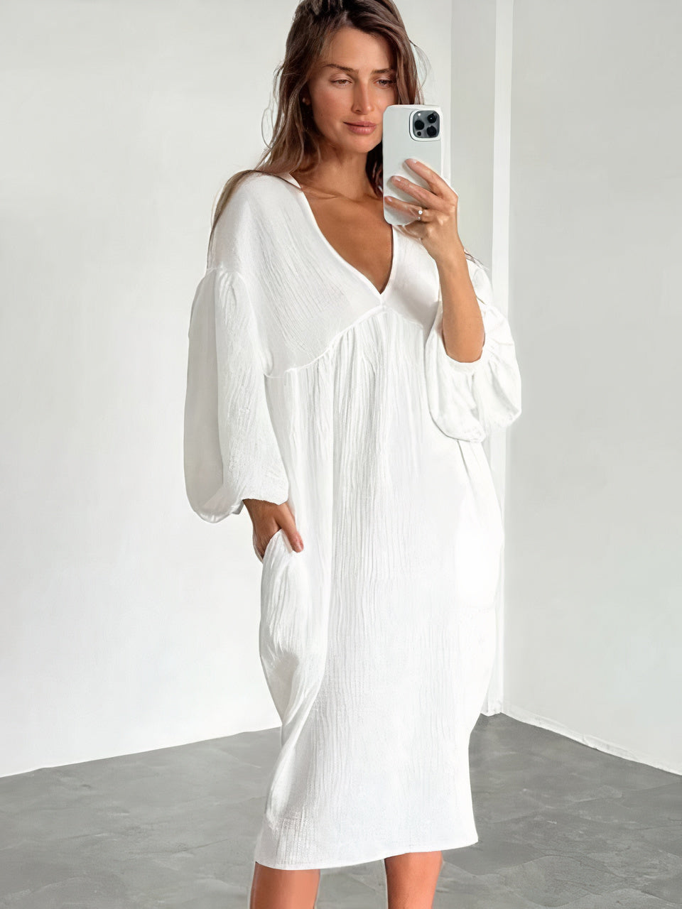 Fudus | Luftiges V-Ausschnitt Sommerkleid