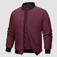 Warme Winterjacke für Männer - Mathias in Weinrot